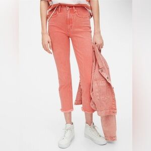 Gap Red High Rise Cigarette Jeans Size 4/27
